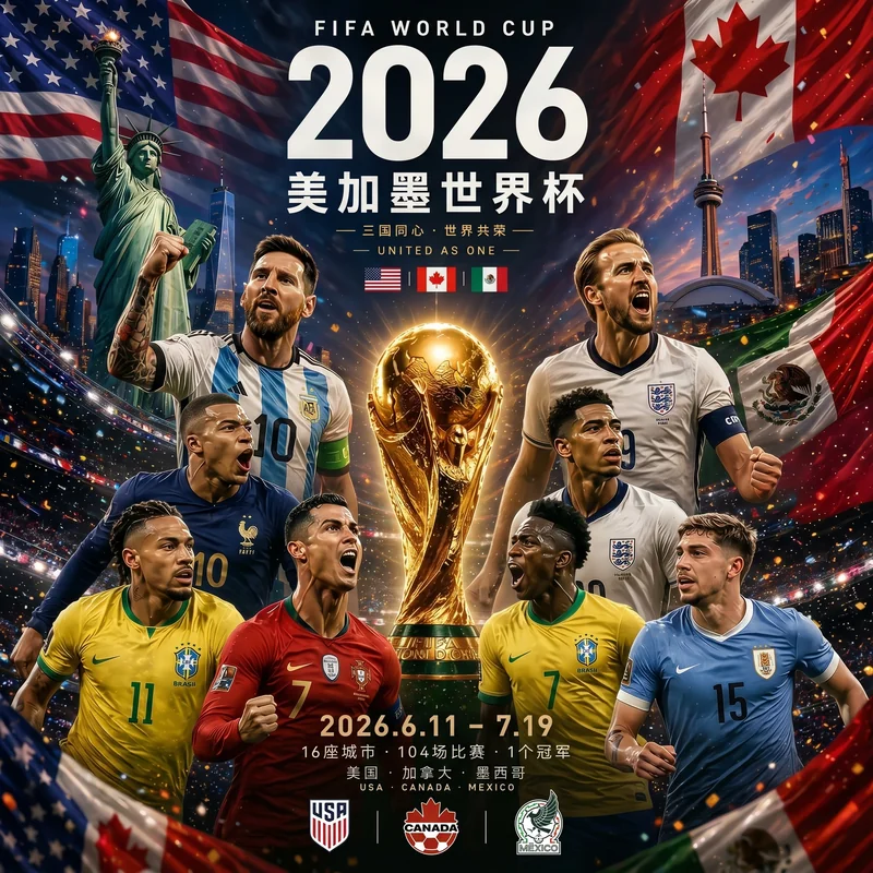 2026 美加墨世界杯主視覺
